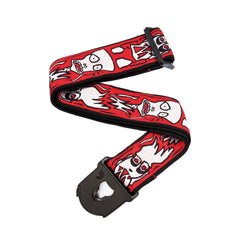 D'Addario Joe Satriani Planet Lock Guitar Strap, Up in Flames