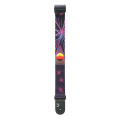 D'Addario Outrun Polyester Guitar Strap, Neon Stars