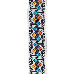 D'Addario Eco Jacquard Woven Guitar Strap, White