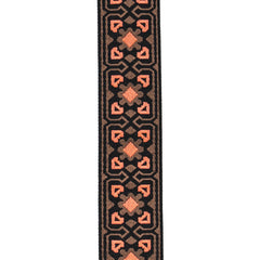 D'Addario Eco Woven Guitar Strap, Brown & Orange