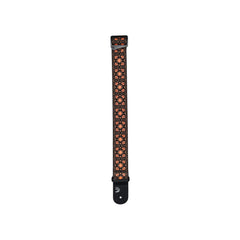 D'Addario Eco Woven Guitar Strap, Brown & Orange