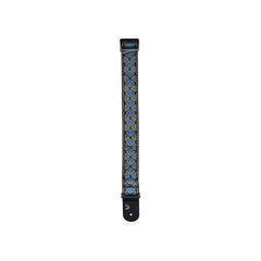 D'Addario Eco Woven Guitar Strap, Blue & Gold
