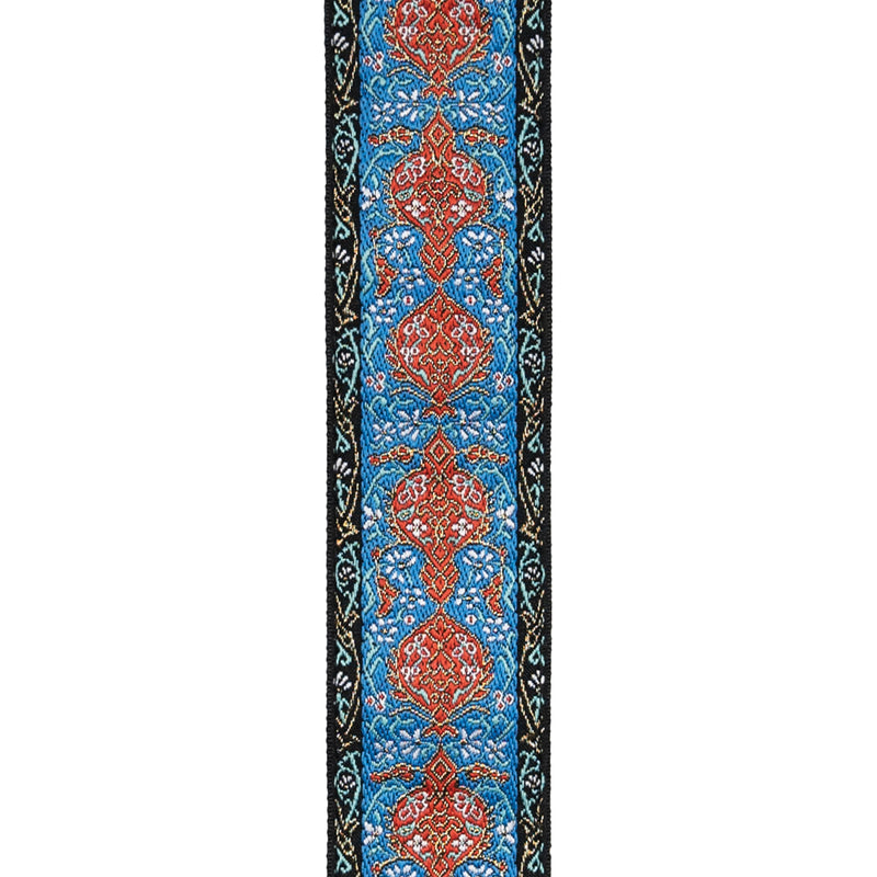D'Addario Eco Woven Guitar Strap, Blue & Orange