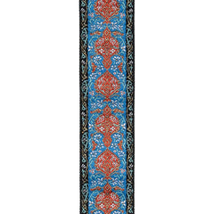 D'Addario Eco Woven Guitar Strap, Blue & Orange