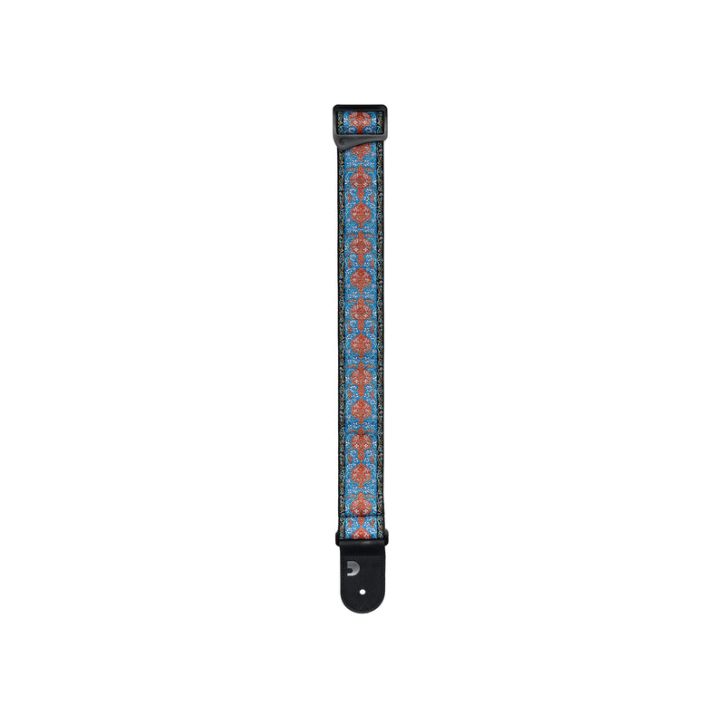 D'Addario Eco Woven Guitar Strap, Blue & Orange