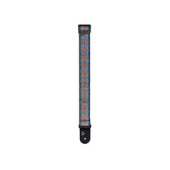 D'Addario Eco Woven Guitar Strap, Blue & Orange