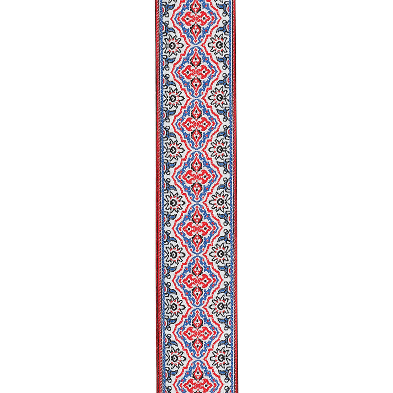 D'Addario Eco Persian Woven Guitar Strap, White