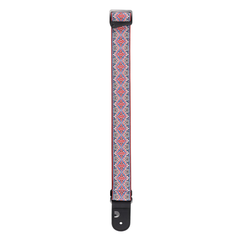 D'Addario Eco Persian Woven Guitar Strap, White
