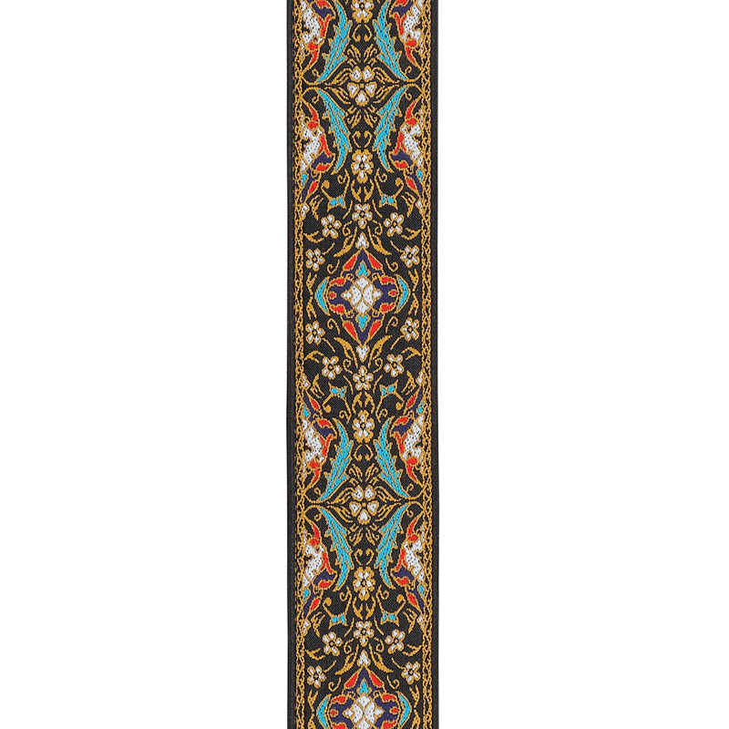 D'Addario Eco Persian Woven Guitar Strap, Black