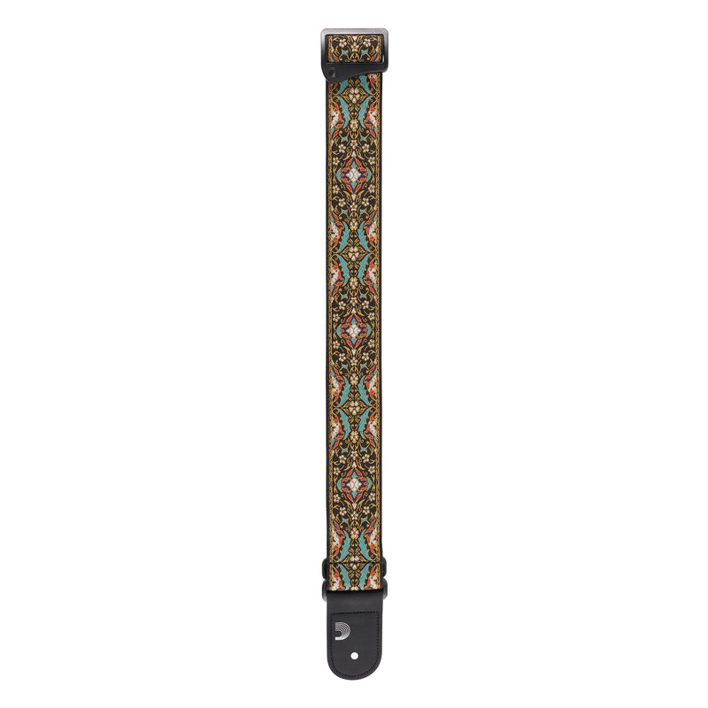 D'Addario Eco Persian Woven Guitar Strap, Black