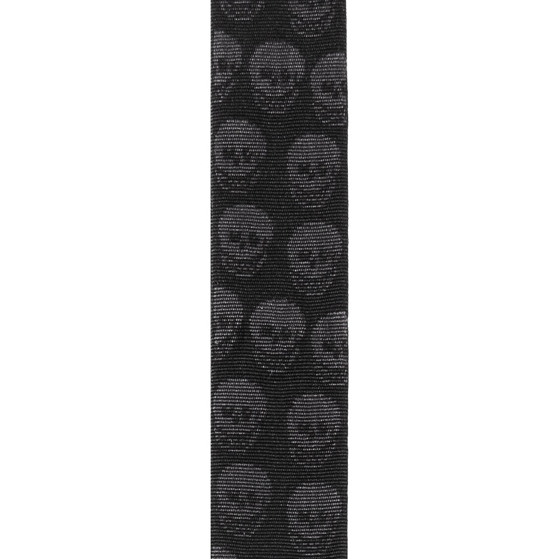 D'Addario Woven Guitar Strap, Skulls Black Tubular