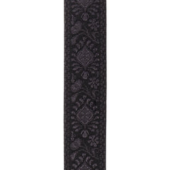D'Addario Pad Lock Woven Guitar Strap, Monterey Black Tubular