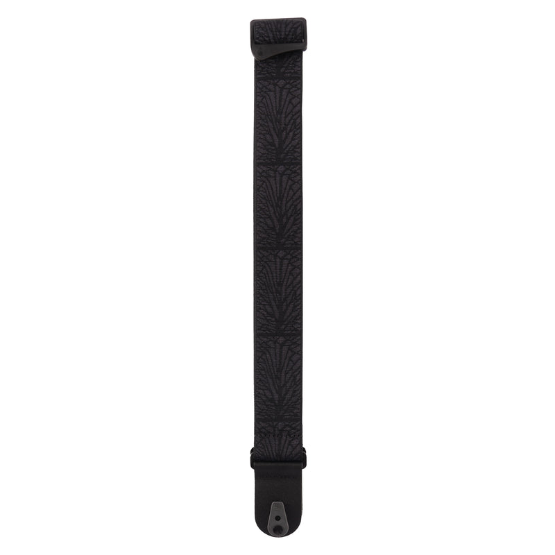 D'Addario Pad Lock Woven Guitar Strap, Lightning Black Tubular