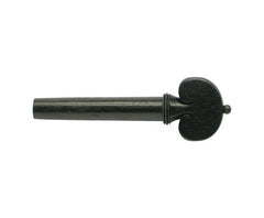 Violin Peg-Ebony Heart Shape Black Pin