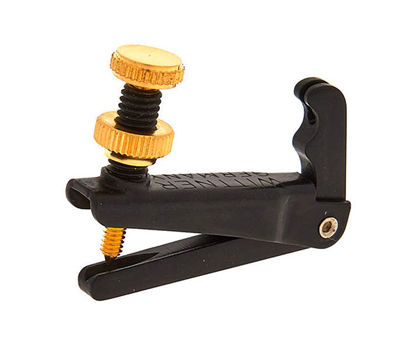 Violin String Adjuster-Black with Gold Screws