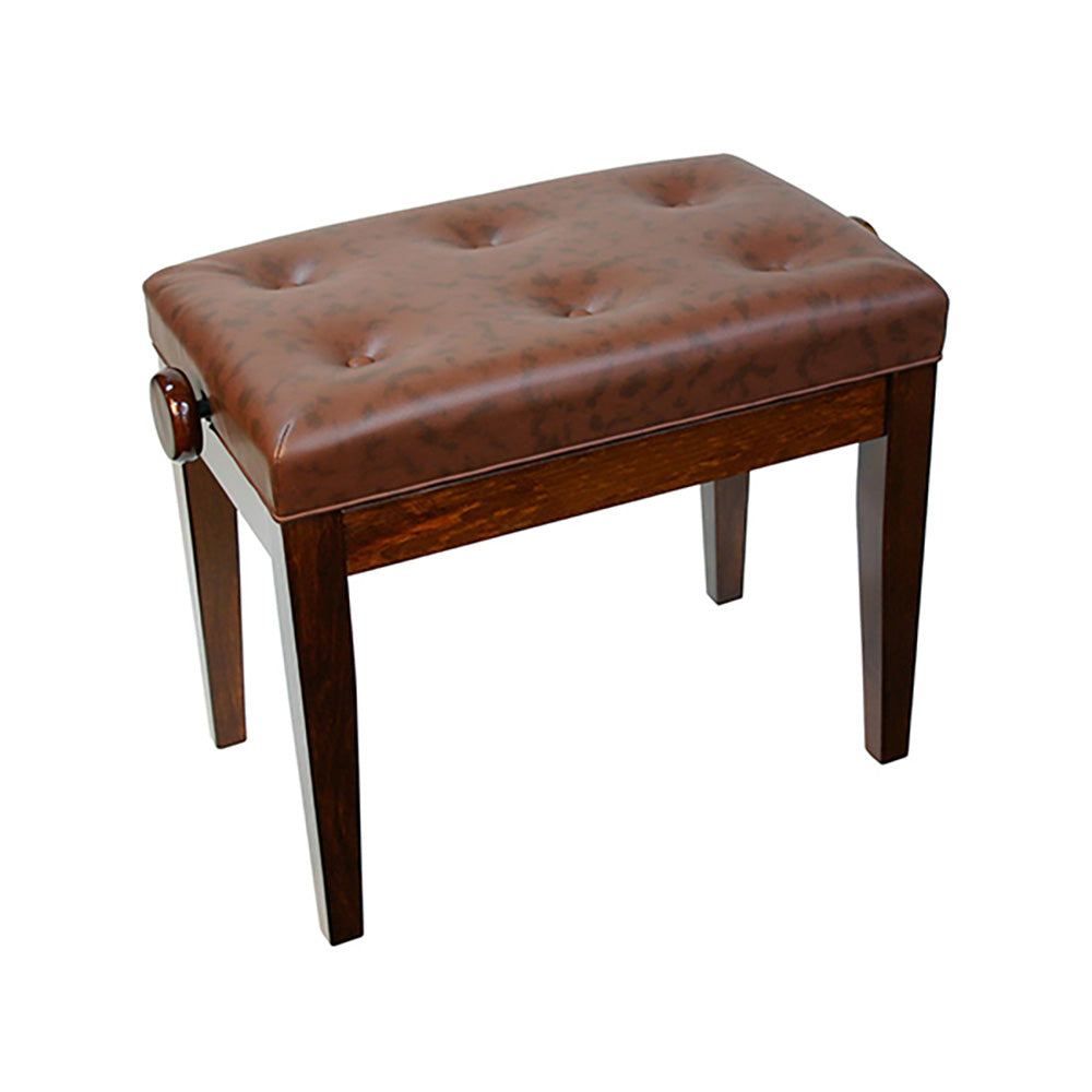 Linley Adjustable Piano Bench w/ Buttoned Seat – Walnut