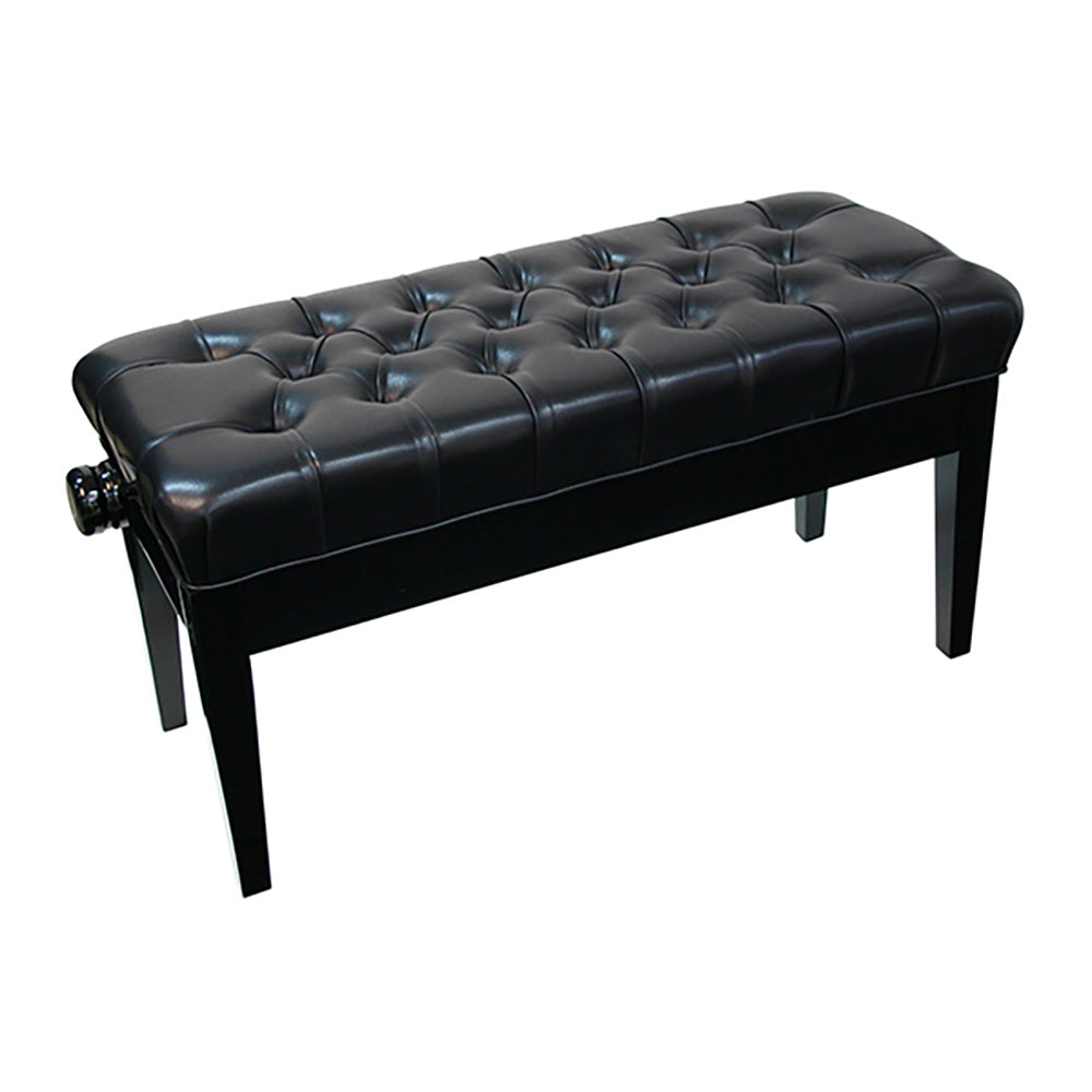 Linley Mono Adjustable Duet Piano Bench – Black
