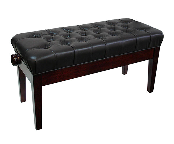 Linley Mono Adjustable Duet Piano Bench - Mahogany
