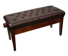 Linley Mono Adjustable Duet Piano Bench - Walnut