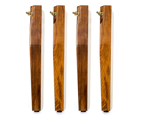 Spare Straight Leg (Set of 4) - Walnut Gloss