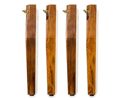 Spare Straight Leg (Set of 4) - Walnut Gloss