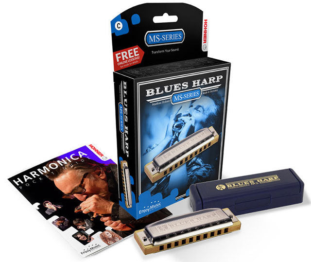 Hohner MS Series Blues Harp Harmonica in the Key of Bb