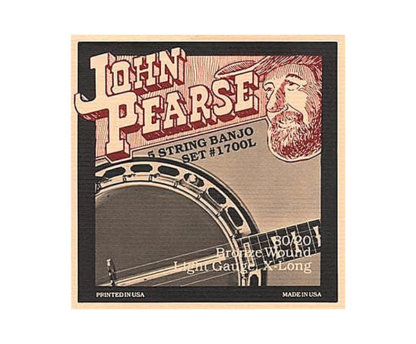 John Pearse Banjo Set-Bronze (009-020)1700L