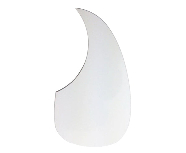 Acoustic Guitar Pickguard-Teardrop Self Adhesive White