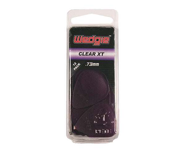 Wedgie Clear Pick 12Pack .73 Purple