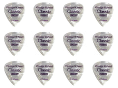 Pickboy Guitar Pick - Vintage White Pearl (12pack) .50