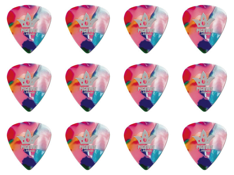 Pickboy Guitar Pick - Celluloid Multi-Colour (12pack) 1.00