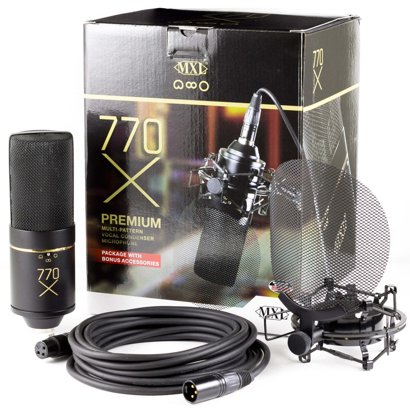 MXL Multi-Pattern Vocal Condenser Microphone Bundle 770X