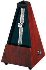 Wittner 810 Series Solid Wood Metronome with Bell in Mat Silk Mahogany Finish