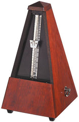 Wittner 810 Series Solid Wood Metronome with Bell in High Gloss Mahogany Finish