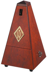 Wittner 810 Series Solid Wood Metronome with Bell in High Gloss Mahogany Finish