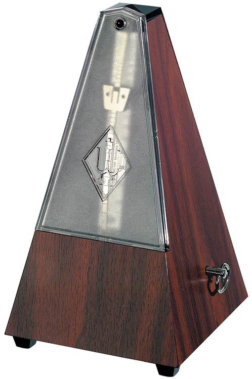 Wittner 810 Series Metronome with Bell in Mahogany Grain Finish