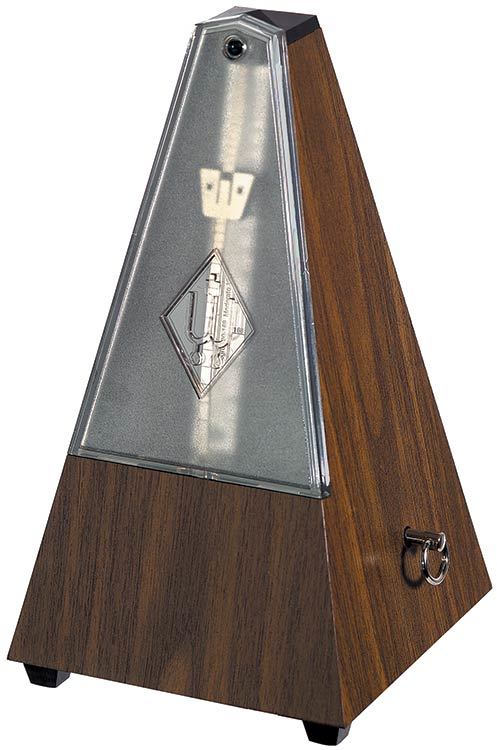 Wittner 810 Series Metronome with Bell in Walnut Grain Finish