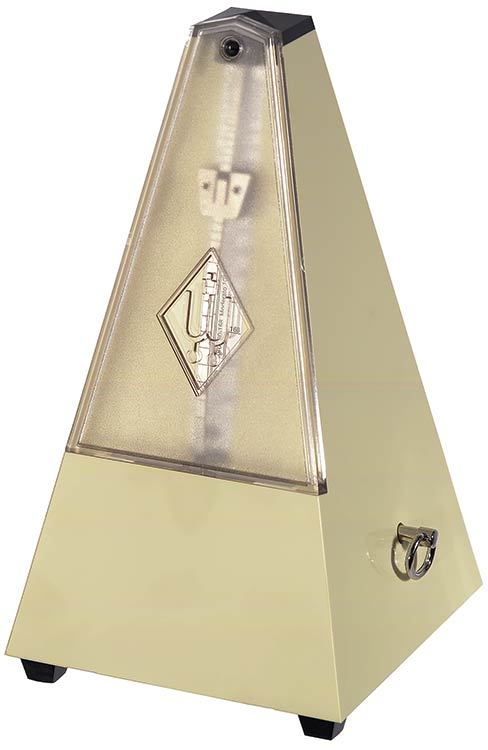 Wittner 810 Series Metronome with Bell in Ivory Finish