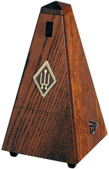 Wittner 810 Series Solid Wood Metronome with Bell in Mat Oak Brown Finish