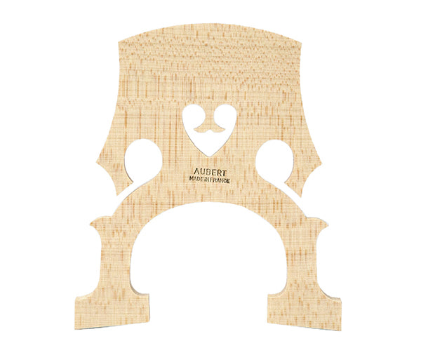 Cello Bridge-Aub Low Heart-14NT-3/4