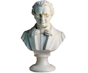 Bust 15cm-Crushed Marble Schubert