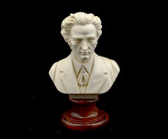 Bust 15cm-Crush Marble Chopin.Patina