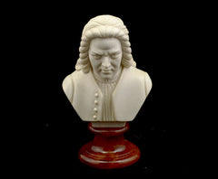 Bust 15cm-Crush Marble Bach.Patina