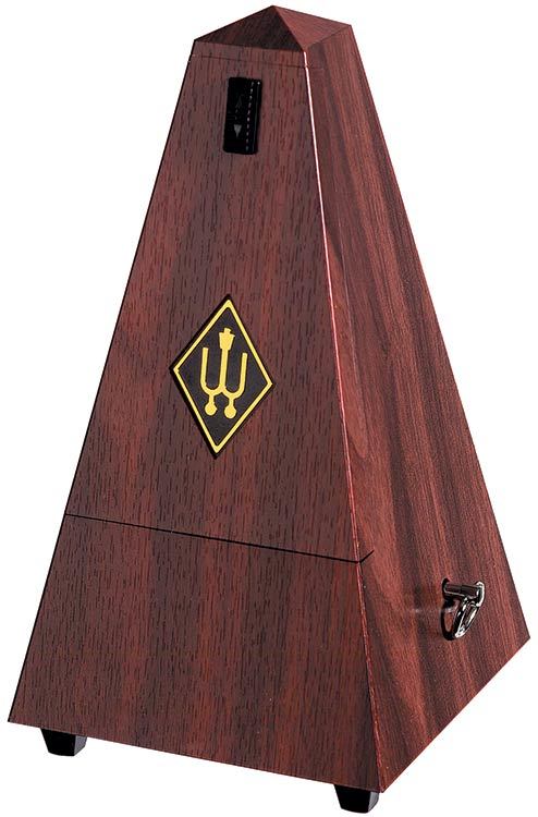 Wittner 855 Series Metronome with Bell in Mahogany Grain Finish