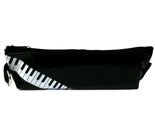 Pencil Case-Black w/Piano Keys