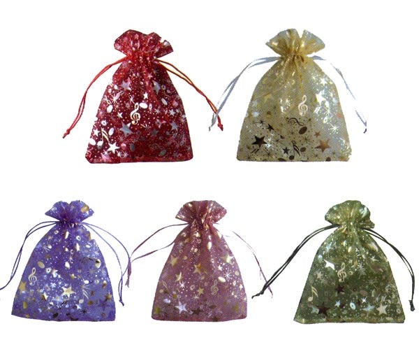 Small Bag-Draw String-Music Notes