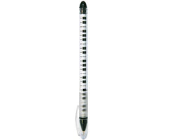 Ball Pen w/Lid-Blk&Wht Piano Keys