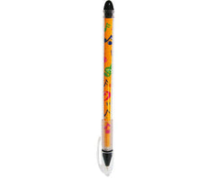 Ball Pen w/Lid-Yellow Music Notes