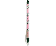 Ball Pen w/Lid-Pink Music Score