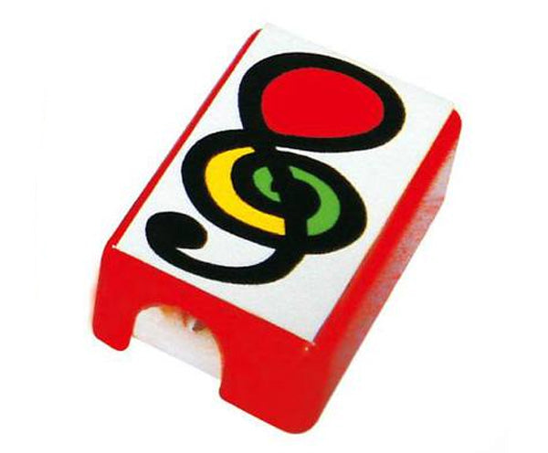 Pencil Sharpeners-(Pack of 5) Square Red w/Clef
